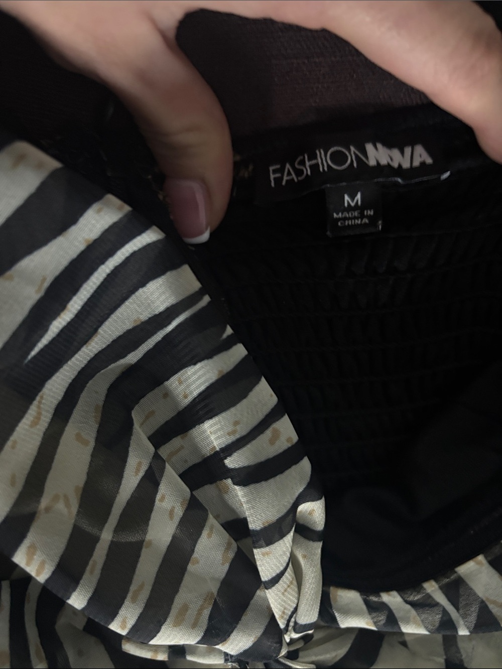 Fashion Nova Luxury Oasis Jumpsuit - Black/combo - Picture 4 of 4